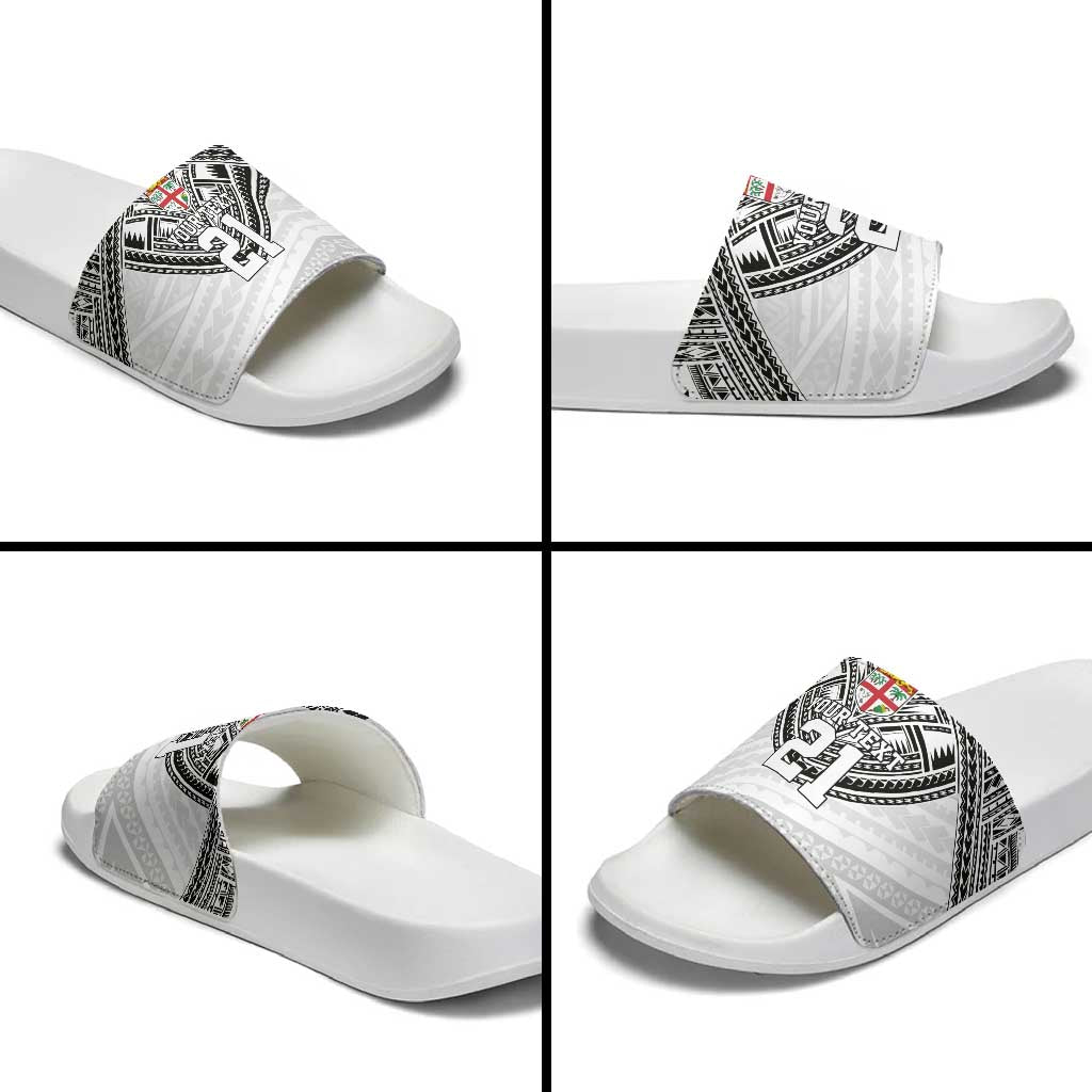 Flying Fijians Pacific Fiji Rugby Custom Slide Sandals Polynesian Pattern LT9 - Polynesian Pride
