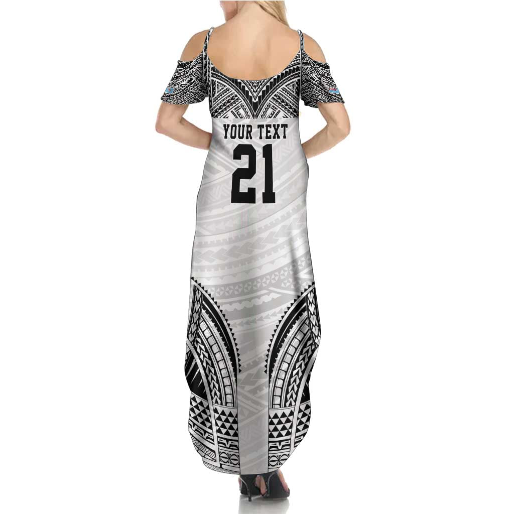 Flying Fijians Pacific Fiji Rugby Custom Summer Maxi Dress Polynesian Pattern LT9 - Polynesian Pride