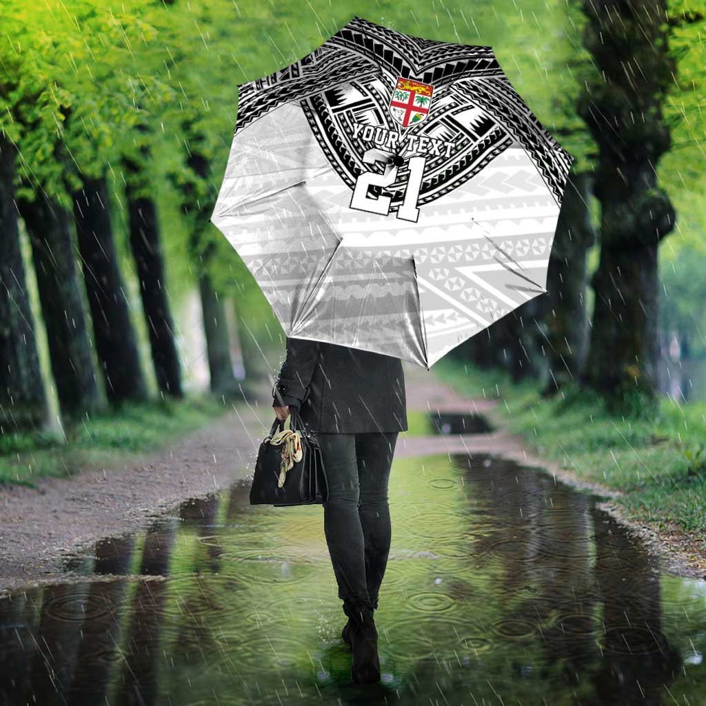 Flying Fijians Pacific Fiji Rugby Custom Umbrella Polynesian Pattern LT9 - Polynesian Pride