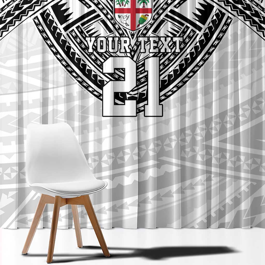 Flying Fijians Pacific Fiji Rugby Custom Window Curtain Polynesian Pattern LT9 - Polynesian Pride