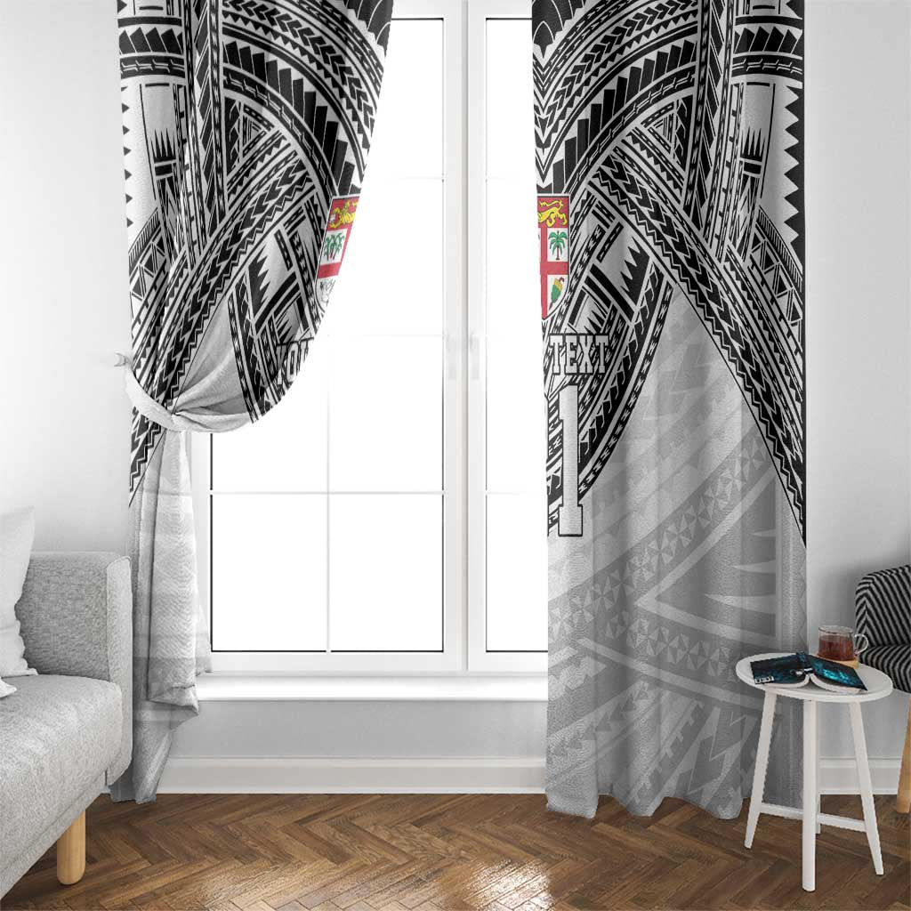 Flying Fijians Pacific Fiji Rugby Custom Window Curtain Polynesian Pattern LT9 - Polynesian Pride
