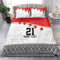 Ikale Tahi Pacific Tonga Rugby Custom Bedding Set Tongan Ngatu with Flag Pattern LT9 - Polynesian Pride