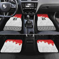 Ikale Tahi Pacific Tonga Rugby Custom Car Mats Tongan Ngatu with Flag Pattern LT9 Set 4pcs Red - Polynesian Pride