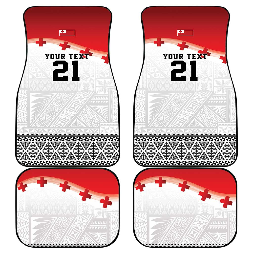 Ikale Tahi Pacific Tonga Rugby Custom Car Mats Tongan Ngatu with Flag Pattern LT9 - Polynesian Pride