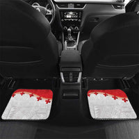 Ikale Tahi Pacific Tonga Rugby Custom Car Mats Tongan Ngatu with Flag Pattern LT9 Set 2pcs - Back Red - Polynesian Pride