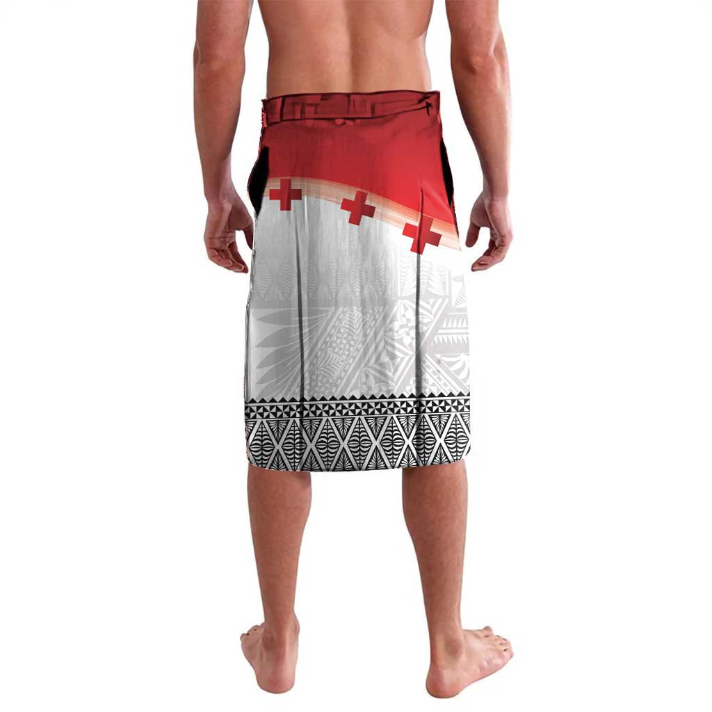 Ikale Tahi Pacific Tonga Rugby Custom Lavalava Tongan Ngatu with Flag Pattern LT9 - Polynesian Pride