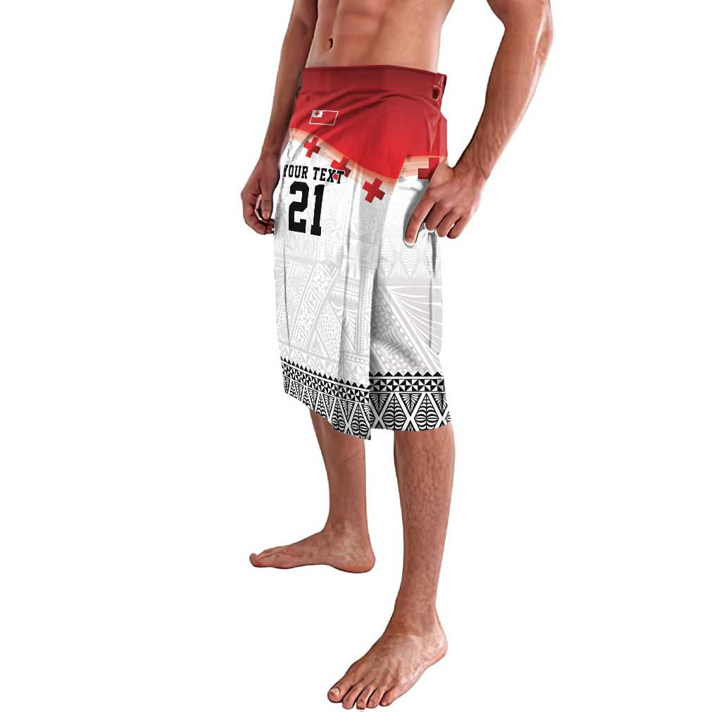Ikale Tahi Pacific Tonga Rugby Custom Lavalava Tongan Ngatu with Flag Pattern LT9 - Polynesian Pride
