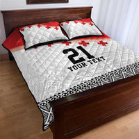 Ikale Tahi Pacific Tonga Rugby Custom Quilt Bed Set Tongan Ngatu with Flag Pattern LT9 - Polynesian Pride
