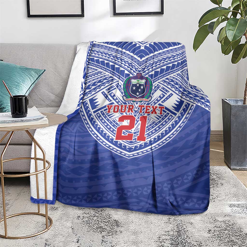 Manu Samoa Pacific Samoa Rugby Custom Blanket Polynesian Pattern LT9 - Polynesian Pride