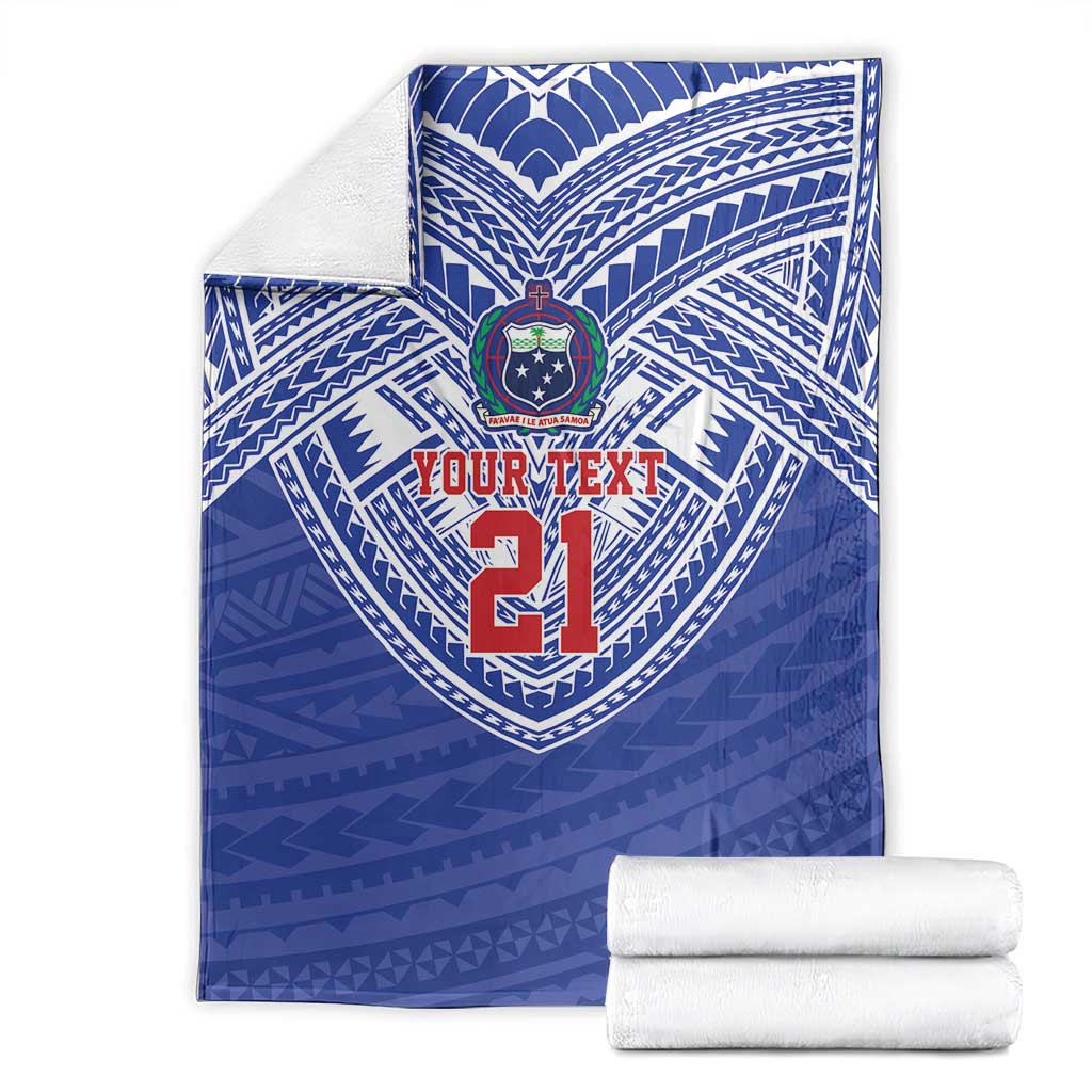 Manu Samoa Pacific Samoa Rugby Custom Blanket Polynesian Pattern LT9 - Polynesian Pride