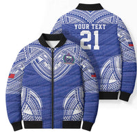 Manu Samoa Pacific Samoa Rugby Custom Bomber Puffer Jacket Polynesian Pattern LT9 - Polynesian Pride