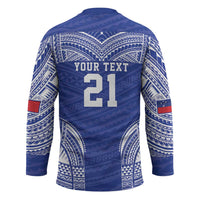 Manu Samoa Pacific Samoa Rugby Custom Hockey Jersey Polynesian Pattern LT9 - Polynesian Pride