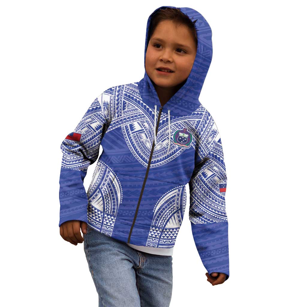 Manu Samoa Pacific Samoa Rugby Custom Kid Hoodie Polynesian Pattern LT9 - Polynesian Pride
