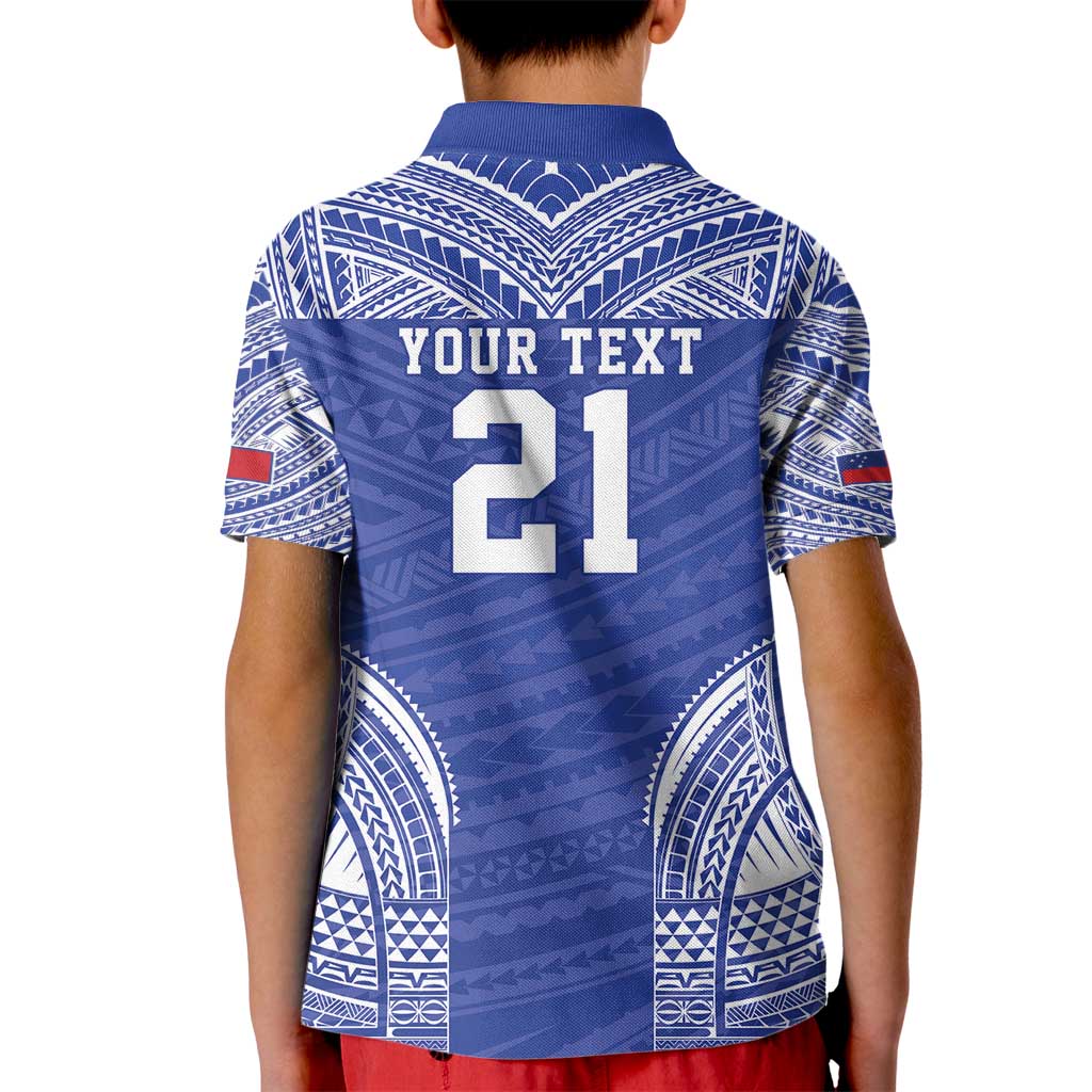 Manu Samoa Pacific Samoa Rugby Custom Kid Polo Shirt Polynesian Pattern LT9 - Polynesian Pride
