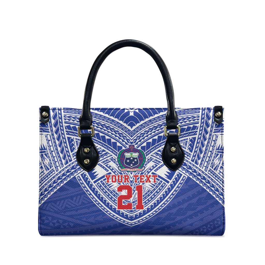 Manu Samoa Pacific Samoa Rugby Custom Leather Bag Polynesian Pattern LT9 - Polynesian Pride