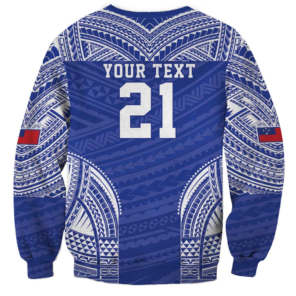 Manu Samoa Pacific Samoa Rugby Custom Sweatshirt Polynesian Pattern LT9 - Polynesian Pride