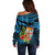 Fiji Islands Off Shoulder Sweater With Polynesian Tribal Happy National Day LT9 - Polynesian Pride