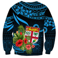 Fiji Islands Sweatshirt With Polynesian Tribal Happy National Day LT9 - Polynesian Pride