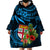 Fiji Islands Wearable Blanket Hoodie With Polynesian Tribal Happy National Day LT9 - Polynesian Pride