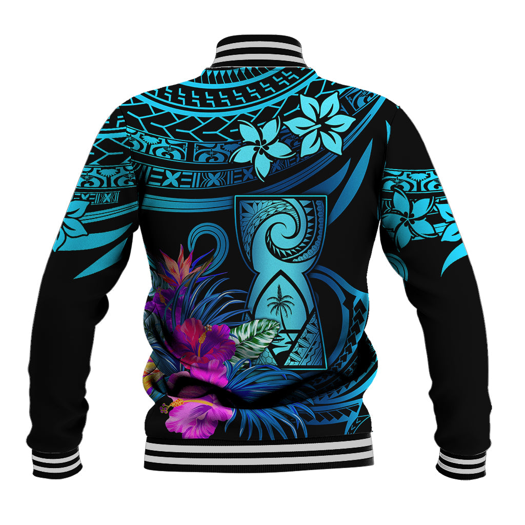 Custom Polynesian Guam Baseball Jacket With Latte Stone Happy Liberation Day LT9 - Polynesian Pride