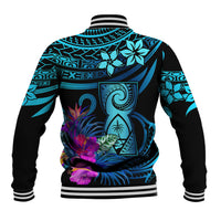 Custom Polynesian Guam Baseball Jacket With Latte Stone Happy Liberation Day LT9 - Polynesian Pride