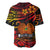 PNG Remembrance Day Baseball Jersey Polynesian Tribal and Poppy LT9 - Polynesian Pride