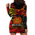 PNG Remembrance Day Hoodie Dress Polynesian Tribal and Poppy LT9 - Polynesian Pride