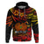 Custom PNG Remembrance Day Hoodie Polynesian Tribal and Poppy LT9 Pullover Hoodie Red - Polynesian Pride