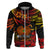 Custom PNG Remembrance Day Hoodie Polynesian Tribal and Poppy LT9 Zip Hoodie Red - Polynesian Pride