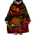 Custom PNG Remembrance Day Wearable Blanket Hoodie Polynesian Tribal and Poppy LT9 - Polynesian Pride