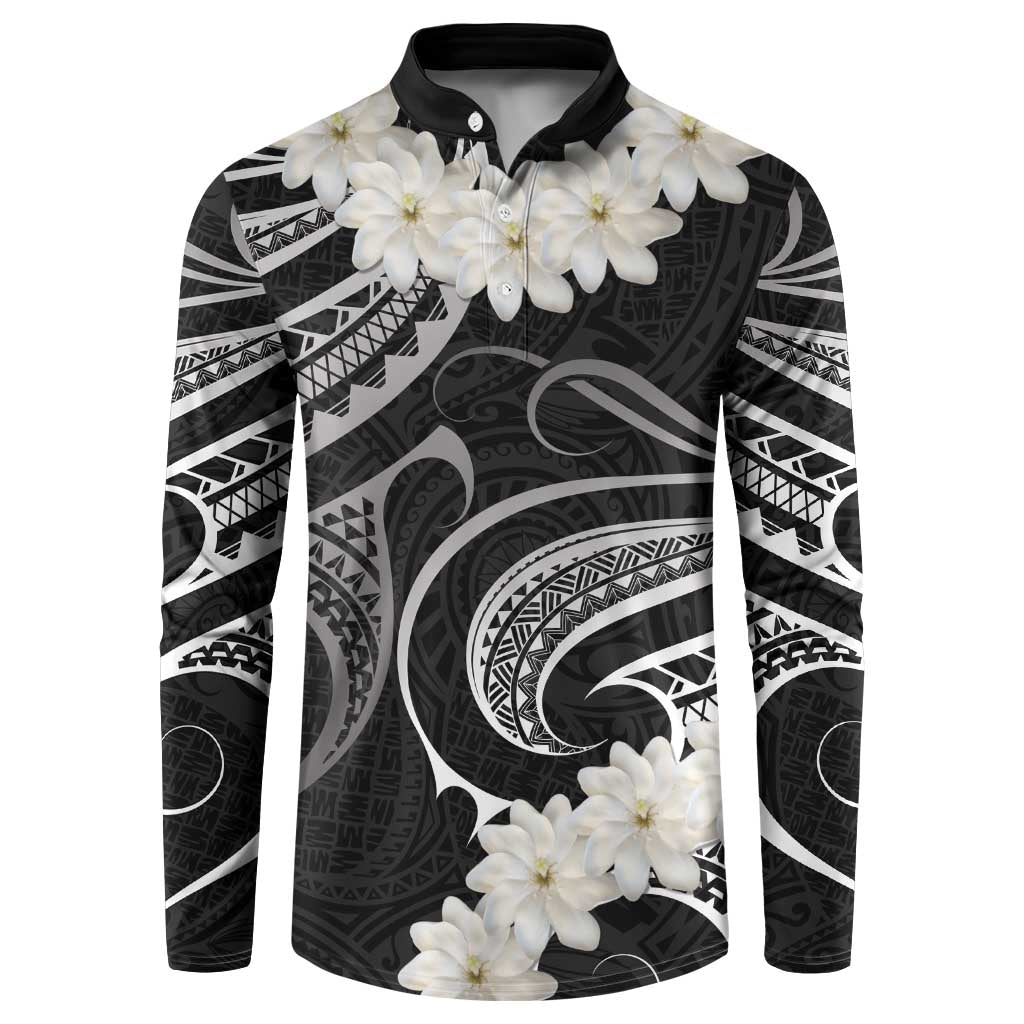 White Sunday Tokelau Gardenia Thunbergia Button Sweatshirt Fakamalo Atu Kia Te Koutou Uma