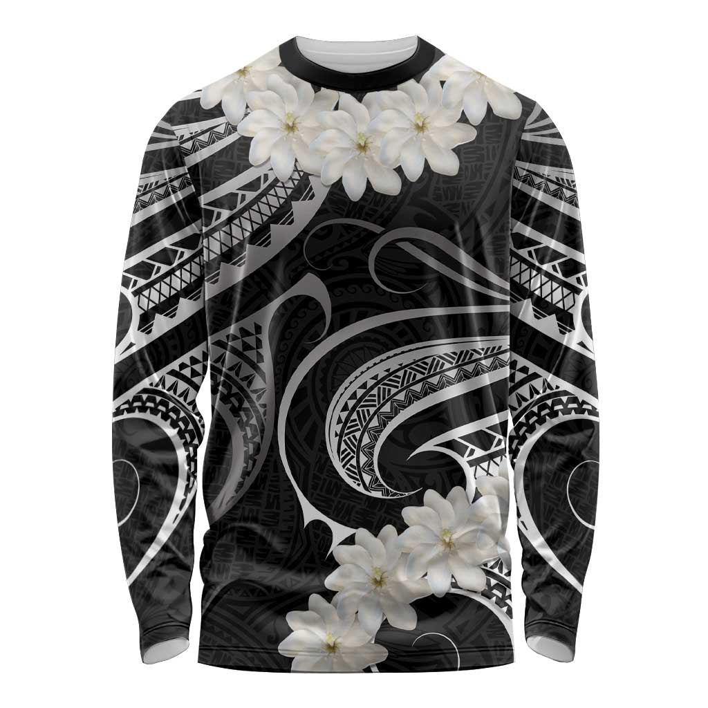 White Sunday Tokelau Gardenia Thunbergia Long Sleeve Shirt Fakamalo Atu Kia Te Koutou Uma