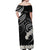 White Sunday Tokelau Gardenia Thunbergia Off Shoulder Maxi Dress Fakamalo Atu Kia Te Koutou Uma