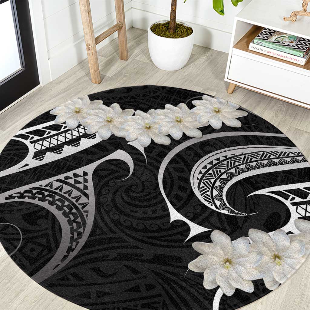 White Sunday Tokelau Gardenia Thunbergia Round Carpet Fakamalo Atu Kia Te Koutou Uma