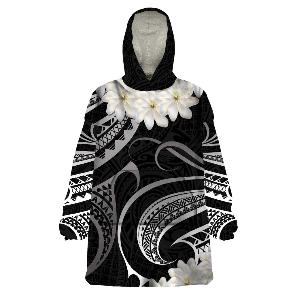 White Sunday Tokelau Gardenia Thunbergia Wearable Blanket Hoodie Fakamalo Atu Kia Te Koutou Uma