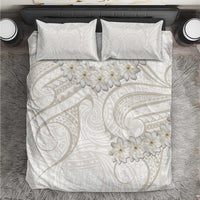 Tokelau Gardenia Thunbergia Bedding Set Polynesian Art Vibe LT9 White - Polynesian Pride
