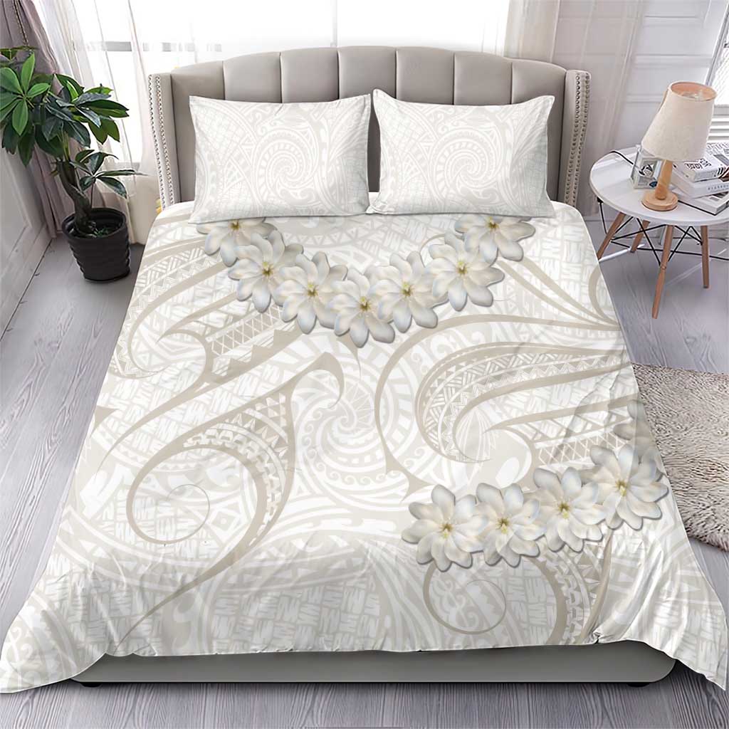 Tokelau Gardenia Thunbergia Bedding Set Polynesian Art Vibe LT9 - Polynesian Pride