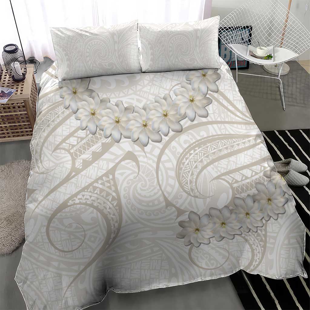 Tokelau Gardenia Thunbergia Bedding Set Polynesian Art Vibe LT9 - Polynesian Pride