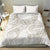 Tokelau Gardenia Thunbergia Bedding Set Black Polynesian Art Vibe