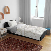 Tokelau Gardenia Thunbergia Bedding Set Polynesian Art Vibe LT9 - Polynesian Pride