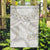 Tokelau Gardenia Thunbergia Garden Flag Black Polynesian Art Vibe