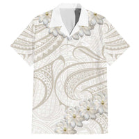 Tokelau Gardenia Thunbergia Hawaiian Shirt Polynesian Art Vibe LT9 White - Polynesian Pride