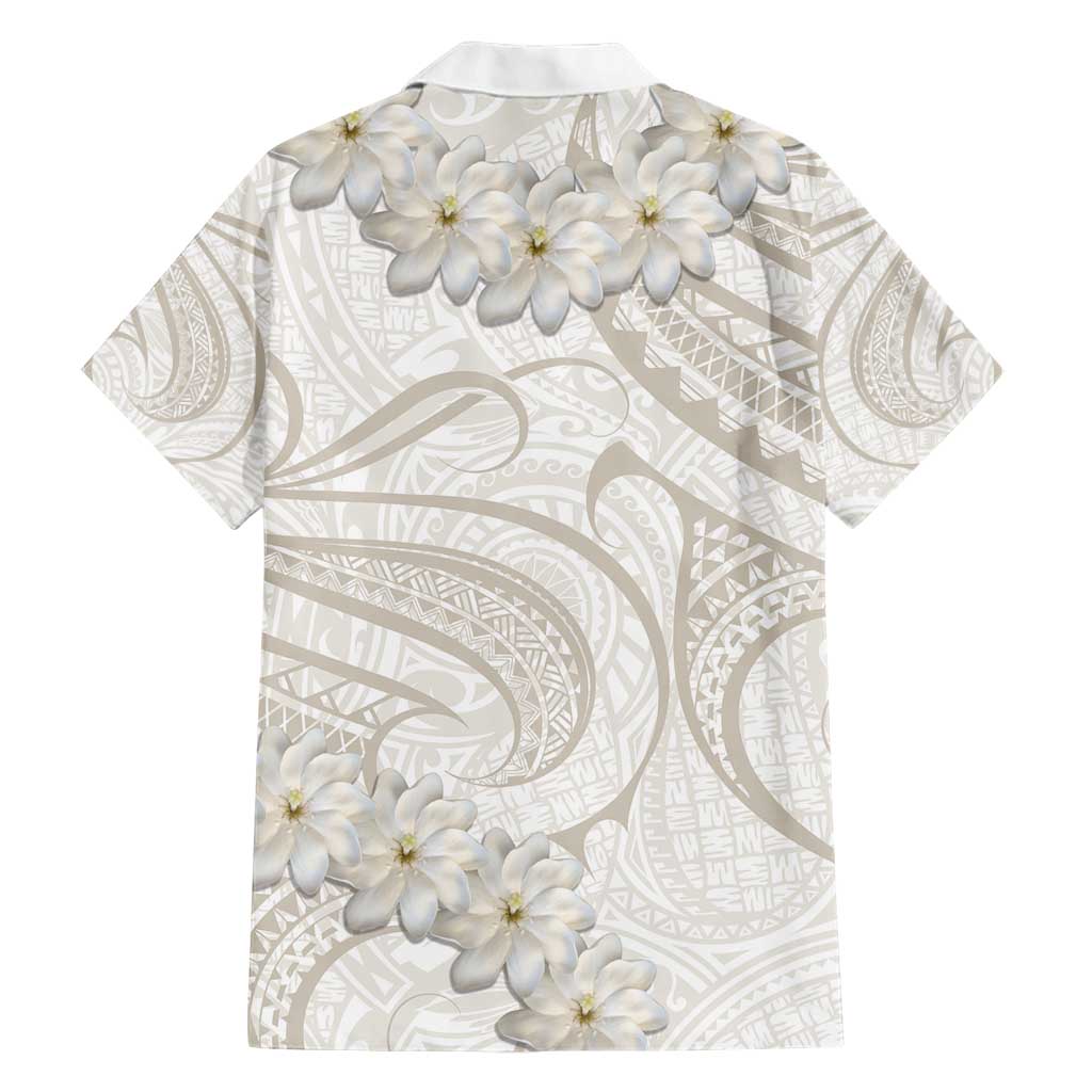 Tokelau Gardenia Thunbergia Hawaiian Shirt Polynesian Art Vibe LT9 - Polynesian Pride