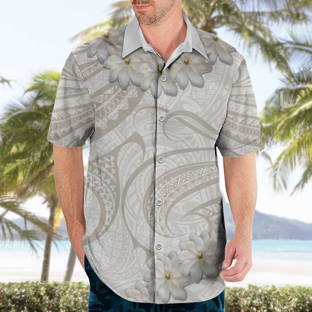 Tokelau Gardenia Thunbergia Hawaiian Shirt Polynesian Art Vibe LT9 - Polynesian Pride