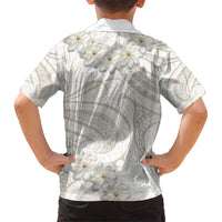 Tokelau Gardenia Thunbergia Kid Hawaiian Shirt Polynesian Art Vibe LT9 - Polynesian Pride