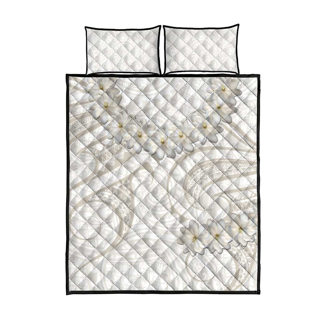 Tokelau Gardenia Thunbergia Quilt Bed Set Polynesian Art Vibe LT9 - Polynesian Pride