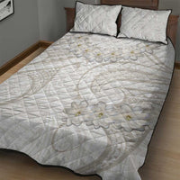 Tokelau Gardenia Thunbergia Quilt Bed Set Polynesian Art Vibe LT9 - Polynesian Pride