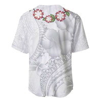 Manuia le Aso Sa o Tamaiti Tonga Baseball Jersey White Sunday Heilala Lei LT9 - Polynesian Pride