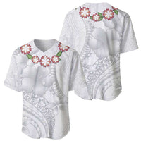 Manuia le Aso Sa o Tamaiti Tonga Baseball Jersey White Sunday Heilala Lei LT9 - Polynesian Pride