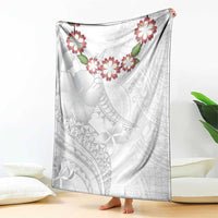 Manuia le Aso Sa o Tamaiti Tonga Blanket White Sunday Heilala Lei LT9 - Polynesian Pride